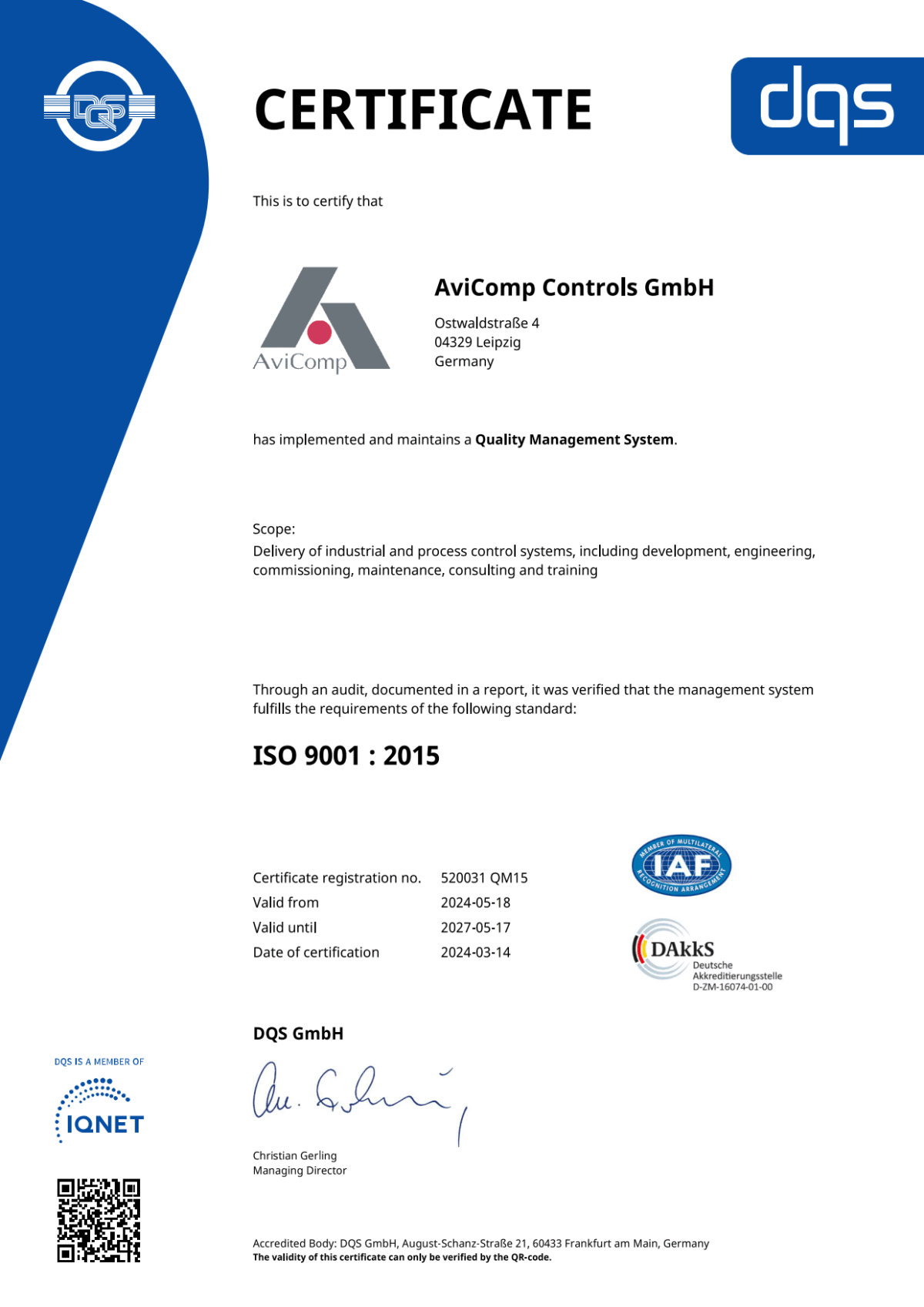 Quality & Expertise – AviComp Controls GmbH EN